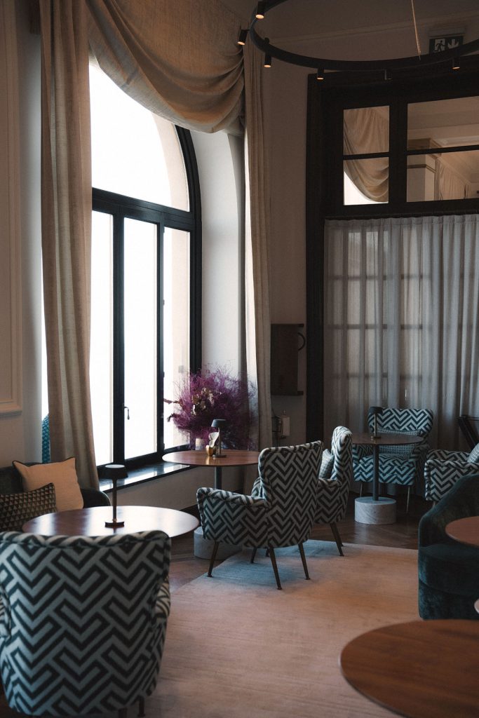 Intimate seating area near the bar at San Domenico Palace