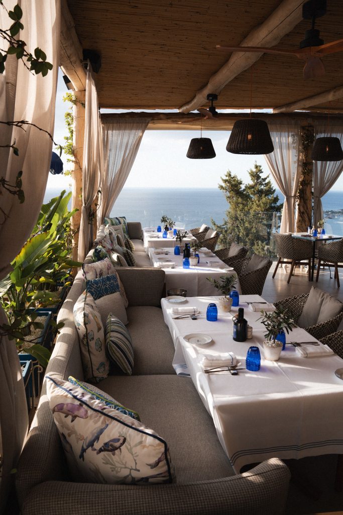 Fine dining setup at San Domenico Palace restaurant